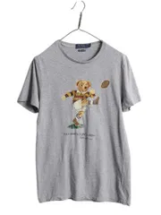 【お得なクーポン配布中!】 ポロベア ポロ ラルフローレン プリント 半袖 Tシャツ メンズ レディース М / キャラクター カットソー シングルステッチ スリム フィット