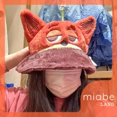 Group A｜3営業日国内倉庫発送｜上海ディズニー公式グッズ専門 miabe LAND｜ズートピア｜常設｜ニック｜もふもふ　バケットハット　帽子