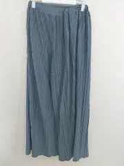 ◇ URBAN RESEARCH ITEMS アーバンリサーチアイテムズ プリーツ ワイド パンツ サイズF ブルー レディース  【中古】 【1206240003194】