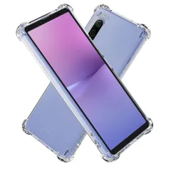 ケース ケース TPU 衝撃吸収ポケット内蔵 クリア 米軍MIL規格 ストラップホール カバー XQ-DC44 A302SO SOG11 SO-52D 耐衝撃 V Xperia10 Hy+