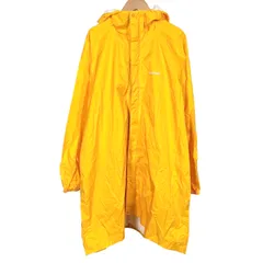 モンベル Montbell パックラップレインコート ロゴプリント 黄色 イエロー M