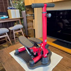 SHOP JAPAN ショップジャパン NICE DAY ナイスデイ 専用ハンドル付き 健康ステッパー レッド　◇