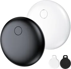 スマートトラッカー エアタグ (2個セット) 紛失防止タグ iOS端末のみ対応 GPS 小型 バレない スマートタグ 電池交換可能 車両追跡 盗難防止 鍵/バッグ/財布 置き忘れ防止 超薄 軽量 硅胶保護カバー付き 日本語説明書