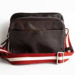 【美品】BALLY 【レザー ショルダーバッグ】ブラウン トレインスポッティング バリー 25070302