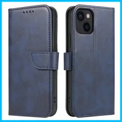 【在庫処分】耐衝撃 薄型 耐摩擦 軽量 全面保護 レザー 携帯カバー マグネット式 手帳型 カード収納 手帳型 スタンド機能iphoneケース13 スマホケース 6.1インチ対応 ケース (iphone13 ケース 6.1インチ iphone13 ブルー) i