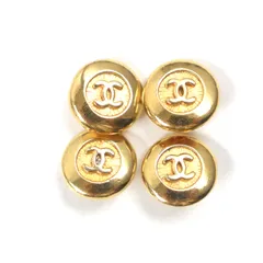 美品▼CHANEL シャネル ヴィンテージ ココマーク 金ボタン 4個セット 直径1.8cm ゴールド レディース