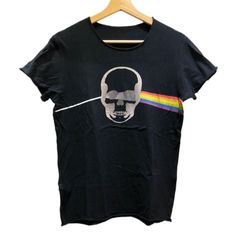 lucien pellat-finet ルシアンペラフィネ Rainbow Skull Print T-Shirt Black レインボー スカル プリント Tシャツ ブラック