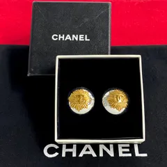 極 美品 コメあり 保存箱 付き CHANEL シャネル 97P 刻印 ココマーク ロゴ モチーフ イヤリング GP シルバー 28291
