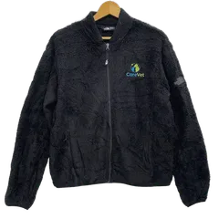 THE NORTH FACE/ザノースフェイス フリースボアジャケット 企業刺繍 レディース ライトアウター 企業ロゴ刺繍 ヨルダン製 WOMEN'S L ブラック