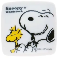 「PEANUTS(ピーナッツ)」プチ角小皿（スヌーピーとウッドストック）604526