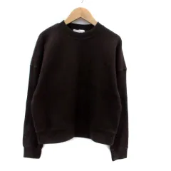 ユナイテッドアローズ A DAY IN THE LIFE UNITED ARROWS カットソー クルーネック 長袖 ワッフル 茶色 ブラウン /HO11