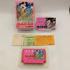 ファミコンソフト 「SUPER桃太郎電鉄」 外箱・説明書付属