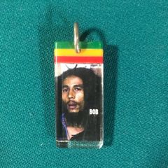 ペンダントヘッド　キーホルダー　JAMAICA ジャマイカ bob marley ボブマーリー reggae レゲエ  ラスタ ラスタカラー RASTA