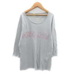 ミスターハリウッド N.HOOLYWOOD Tシャツ カットソー 七分袖 Uネック プリント M グレー /YK37のサムネイル