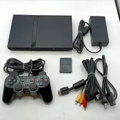 【中古動作品】 PS2 薄型 SCPH-75000 ブラック 動作確認済み プレイステーション２ プレステ２ Playstation 2