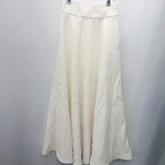 ◇ BABYLONE バビロン ロング丈 フレア スカート サイズ34 ホワイト レディース E  【1407020048453】