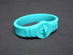 ■新品同様■ MARC BY MARC JACOBS マークバイマークジェイコブス シリコン バングル ブレスレット アクセサリー ブルー系 DJ8369