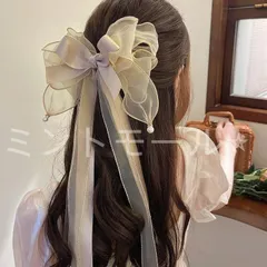 バレッタクリップ リボン 髪飾り ヘアーアクセ 髪留め ヘッドドレス 蝶結 クリスマス りぼん 結婚式 発表会 入学式 卒業式 卒園式 演出パー
