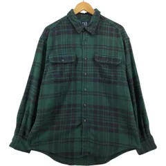古着 90年代 ギャップ GAP オールドギャップ 長袖 ヘビーネルチェックシャツ メンズL相当 ヴィンテージ/eaa545611