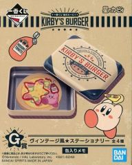 [중고] 노트 메모장 커비/캔들이 메모 빈티지 스타일의 문구 [이치반 복권 별 커비 KIRBY'S BURGER] G상