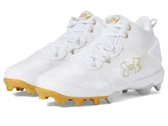 【送料無料】 アンダーアーマー メンズ スニーカー シューズ Harper 8 Mid RM Baseball Cleats White/White/Metallic Gold