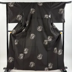 茶泥染大島紬＋黒絵羽織　バイアス仕立て　パッチワーク　ロングワンピース 泥染大島紬＋黒絵羽織 バイアス仕立て ロングワンピース パッチ