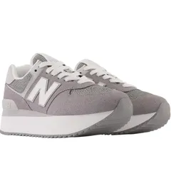 ニューバランス WL574Z SD スニーカー レディース グレー チャンキー厚底 スエード/テキスタイル シャークソール
