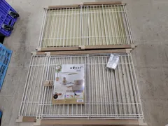 ビバペッツビバホームオリジナルウッディー ペット サークル 126屋根網付