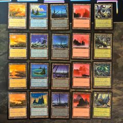 MTG 基本土地 第4版日本語 黒枠 15種類15枚コンプセット - メルカリ