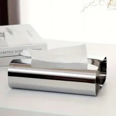 ティッシュボックスホルダー 長方形 磨き仕上げ モダンデザイン プラスチック製 室内装飾用 リビング バスルーム 寮対応 インテリアアクセサリー エレガント 収納 ボックス 実用性 美しさ 雑貨収納 シンプルデザイン おしゃれ かっこいい シルバー