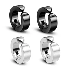 フープピアス レディース イヤーカフ メンズ フープイヤリング 穴あけ不要 ステンレス ノンホール フェイクピアス ファッション 痛くない イヤリング セット