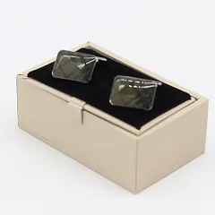 箱付 バーバリー カフス シルバーカラー ペア ブランド小物 アクセサリー KMR 2000000 NSK