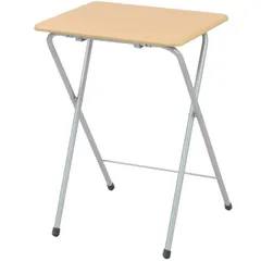 【在庫セール】折りたたみ式 サイドテーブル ミニ 幅50×奥行48×高さ70cm テーブル ハイタイプ ナチュラル 山善(YAMAZEN) YST-5040H(NA/SG)