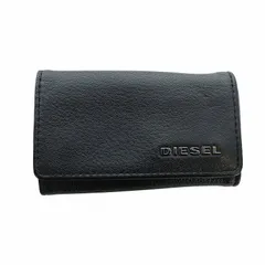 ディーゼル DIESEL キーケース キーリング 三つ折り 6連 レザー 牛革 ロゴ 黒 ブラック ■GY11 /MQのサムネイル