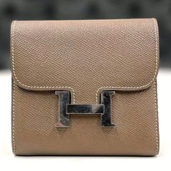 エルメス コンスタンス コンパクト エプソン エトゥープ 折り財布 X 