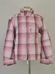 ノンネイティブ nonnative ブルゾン フード収納可 ジャケット チェック柄 レッド×ピンク メンズ j_p F-L7921のサムネイル
