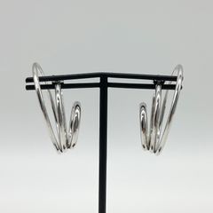 Charlotte CHESNAIS シャルロット シェネ SV925 ピアス アクセサリー レディース シルバー 3連 スパイラル【中古】ABランク　5_298