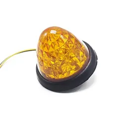 Wellvie サイドマーカー カラーレンズ アンバー LED 24V 10個セット