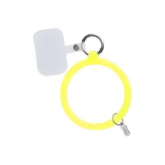 [ハミィ] iFace Reflection Neo Silicone ブレスレットストラップ (クリアイエロー)【 各種スマートフォン対応 ハンドストラップ スマホ 携帯ストラップ シリコン ストラップ リストストラップ 落下防止 おしゃれ 】