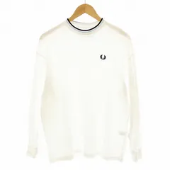 フレッドペリー FRED PERRY BEAMS Tシャツ カットソー 鹿の子 長袖 ワンポイント ロゴ 刺繍 S 白 ホワイト FZ4619 /KUのサムネイル