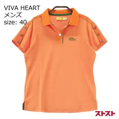 VIVA HEART ビバハート 半袖 ポロシャツ オレンジ系 40 [240001891766]#
