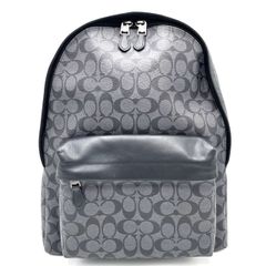 【K719】COACH(コーチ)/シグネチャー/チャールズ/バックパック/リュック/F55398/チャコールブラック