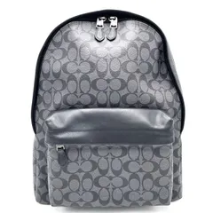 【K719】COACH(コーチ)/シグネチャー/チャールズ/バックパック/リュック/F55398/チャコールブラック