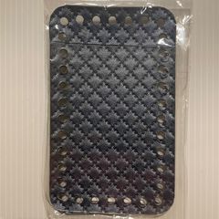 【編み物作品用底板】12.5cm×7.7cm34目ネイビーカードホルダー用 nozomiさん製作 ロシアヤーン かぎ針編み ハンドメイド バッグ 糸 tシャツヤーン ズパゲッティ