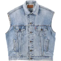 古着 90年代 リーバイス Levi's カットオフ デニムベスト USA製 メンズM相当/eaa585827