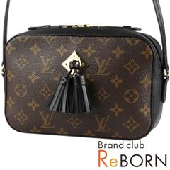 【美品】LOUIS VUITTON/ルイ ヴィトン　サントンジュ（ショルダーバッグ）　モノグラム キャンバス×カーフレザー　ブラウン×ノワール（ブラック）　M43555【中古】