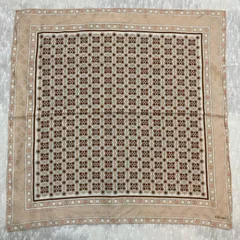 ぬーヴぇるばーぐ☆自己紹介必読願います☆ 9-18.CELINE マカダム柄&透かしマカダム柄　コットンシルクチーフ