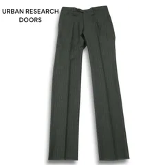 URBAN RESEARCH DOORS アーバンリサーチ 春夏 ANGELICO SUPER100'S★ ストライプ スラックス パンツ Sz.44 メンズ グレー