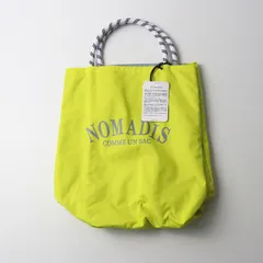 新品 ノマディス NOMADIS SAC2 WIDE トートバッグ/イエロー ワイド ロゴ ナイロン【2400014540932】