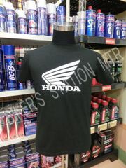 送料込！ HONDA ホンダ 純正 ウイングTシャツ ブラック コットンTシャツ バイクTシャツ